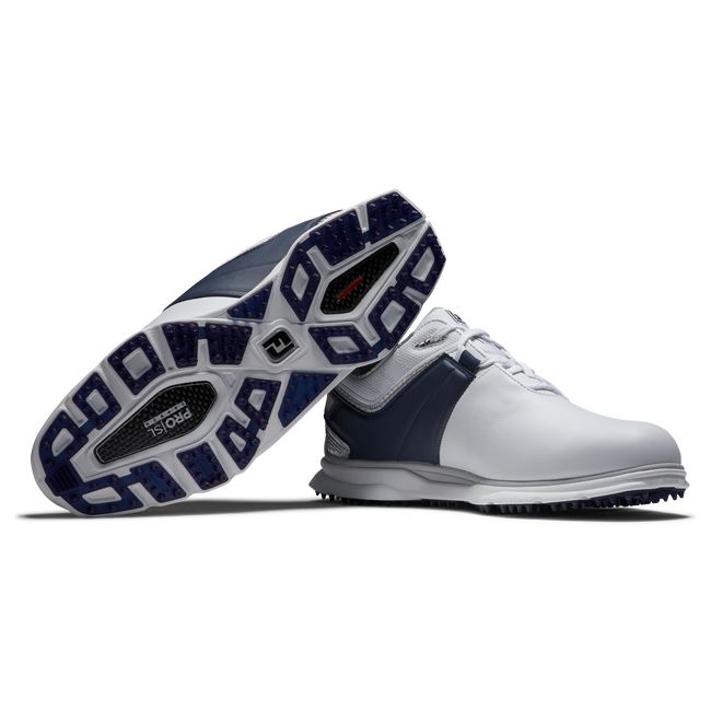 Footjoy Pro|Sl Carbon Stollenlose Golfschuhe Herren Weiß Navy | BGEJXCT-59