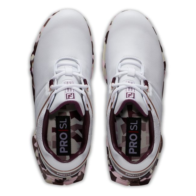 Footjoy Pro|Sl Stollenlose Golfschuhe Damen Weiß | KBCNQFW-04