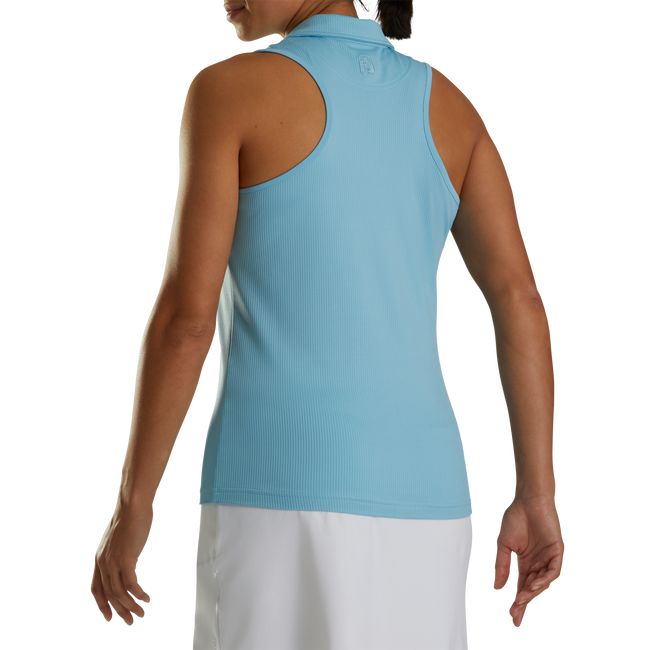 Footjoy Racerback Muskelshirt Damen Blau | HFXGLDU-06