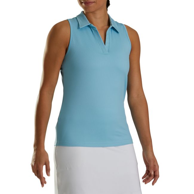 Footjoy Racerback Muskelshirt Damen Blau | HFXGLDU-06