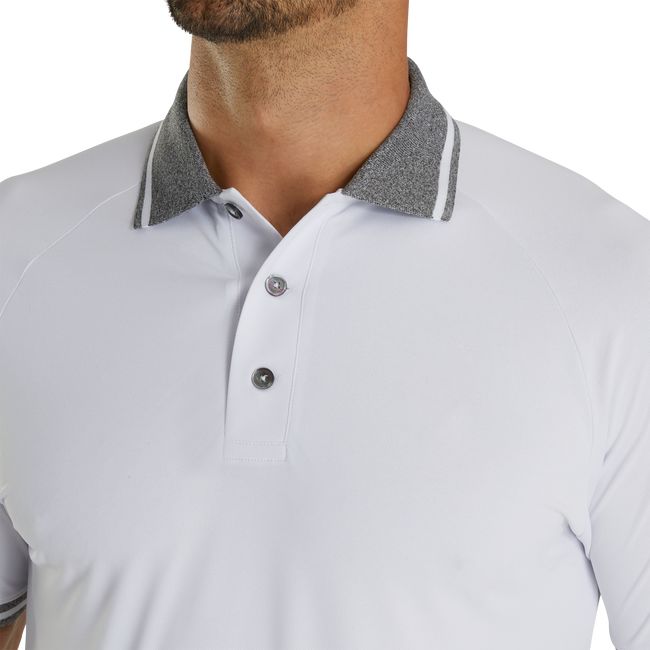 Footjoy Raglan Knit Pique Polo Hemd Herren Weiß | MFYHNZE-94