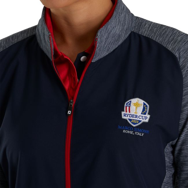 Footjoy Ryder Cup Full-Zip Hybrid Jacke Damen Navy | HICOUKA-75