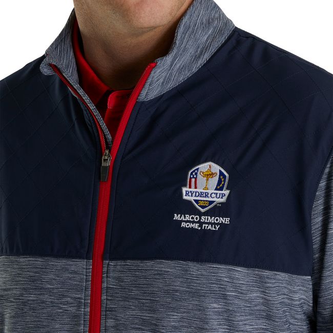 Footjoy Ryder Cup Full-Zip Hybrid Jacke Herren Navy | SMEATBG-41