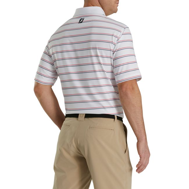 Footjoy Ryder Cup Multi-Stripe Self Collar Hemd Herren Weiß | DJKCMYH-56