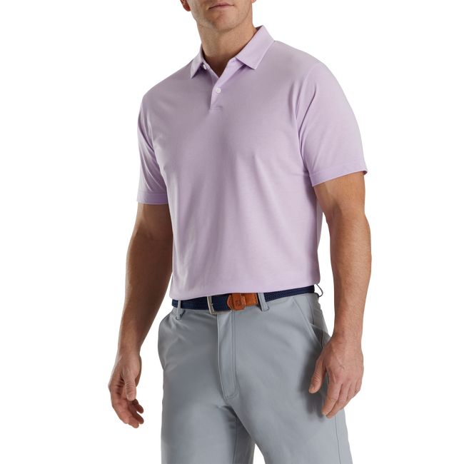 Footjoy Solid Jersey Hemd Herren Lila | SAIQGPE-47