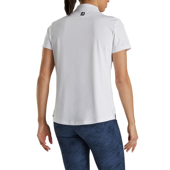 Footjoy Solid Lisle - Fj Tour Collar Hemd Damen Weiß | IHFNBYL-57