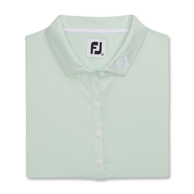 Footjoy Solid Lisle Self Collar Hemd Damen Mintfarben | FQXEYPL-26