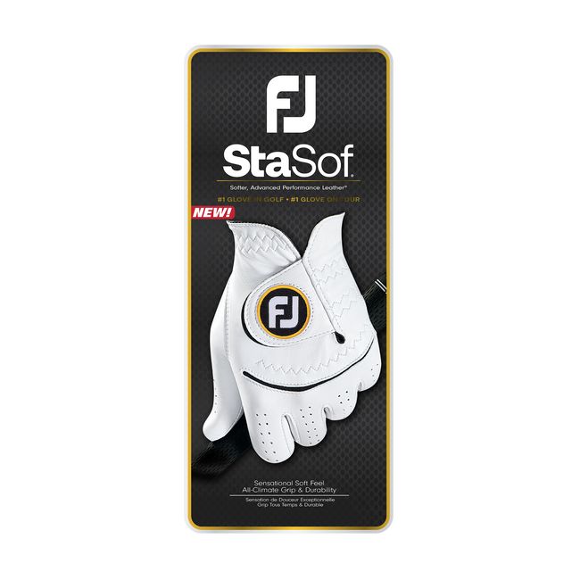 Footjoy Stasof Golfhandschuhe Herren Weiß Schwarz | SFQWBYP-80