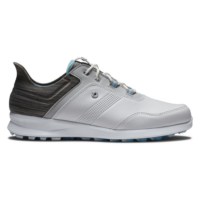 Footjoy Stratos Stollenlose Golfschuhe Damen Weiß Grau | FTVHCED-89