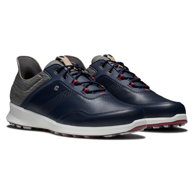 Footjoy Stratos Stollenlose Golfschuhe Herren Navy Grau | JEQGFOV-29