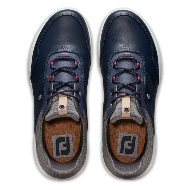 Footjoy Stratos Stollenlose Golfschuhe Herren Navy Grau | JEQGFOV-29