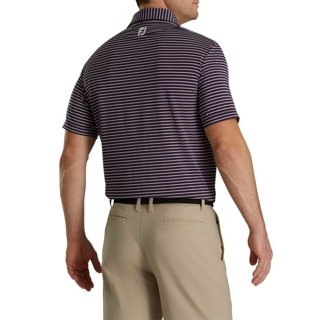 Footjoy Stretch Lisle Pinstripe Hemd Herren Grau | APKRCHY-70