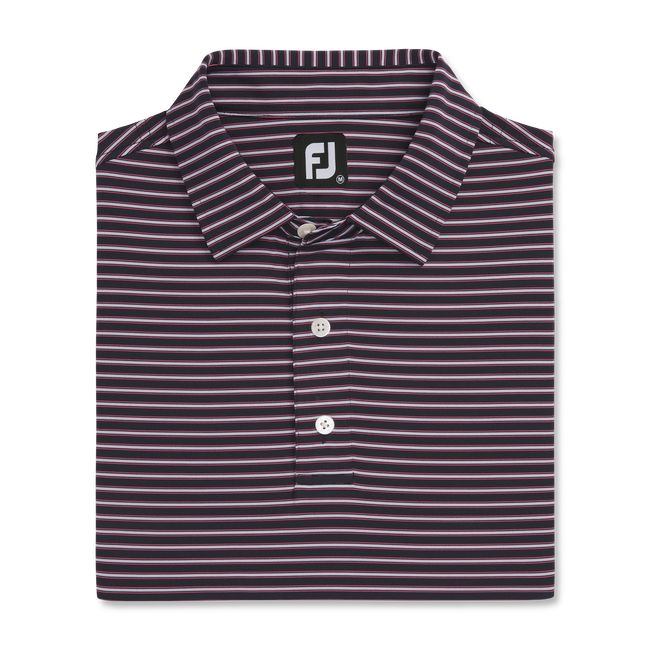 Footjoy Stretch Lisle Pinstripe Hemd Herren Grau | APKRCHY-70