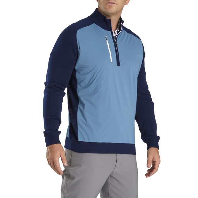 Footjoy Tech Pullover Sweatshirt Herren Blau | UQYNOAK-50