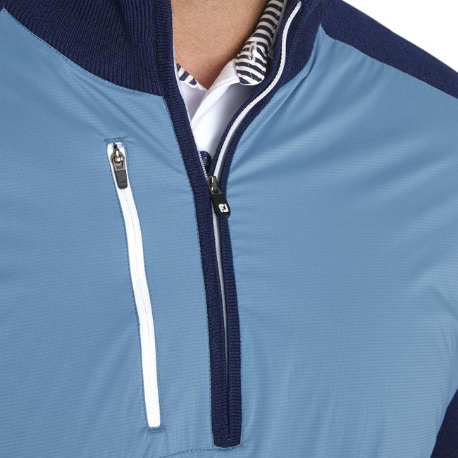 Footjoy Tech Pullover Sweatshirt Herren Blau | UQYNOAK-50