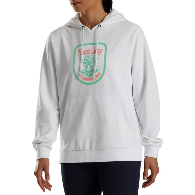 Footjoy Tiki Graphic Hoodie Damen Weiß | XFEAYKW-85