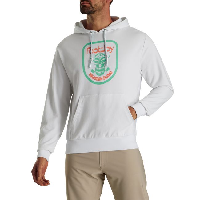 Footjoy Tiki Graphic Hoodie Herren Weiß | HPYAEIB-63