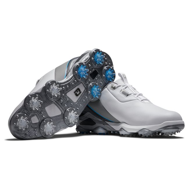 Footjoy Tour Alpha Stollen Golfschuhe Herren Weiß Grau | NPRMHSC-04