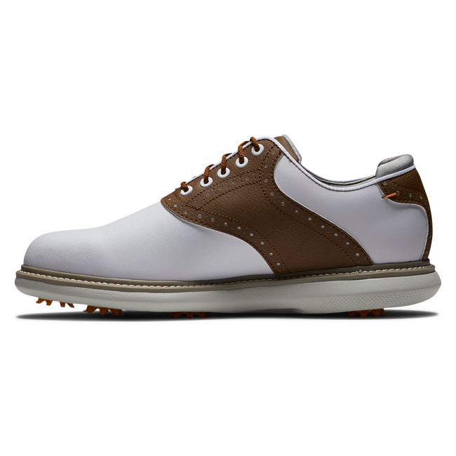 Footjoy Traditionally Golfschuhe Herren Weiß Braun | AYCXLDP-48