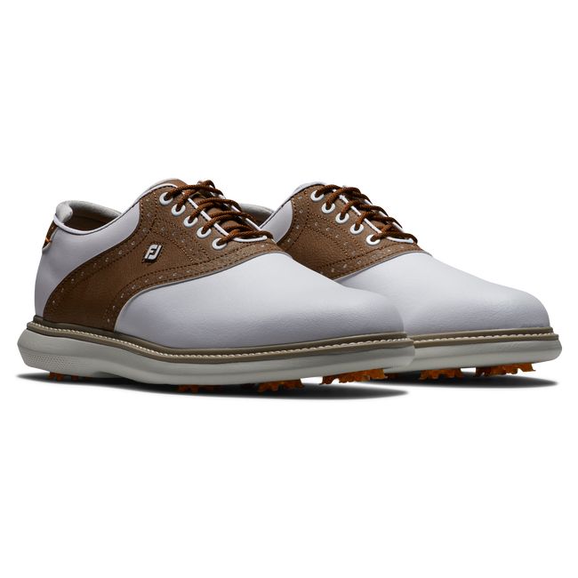 Footjoy Traditionally Golfschuhe Herren Weiß Braun | AYCXLDP-48