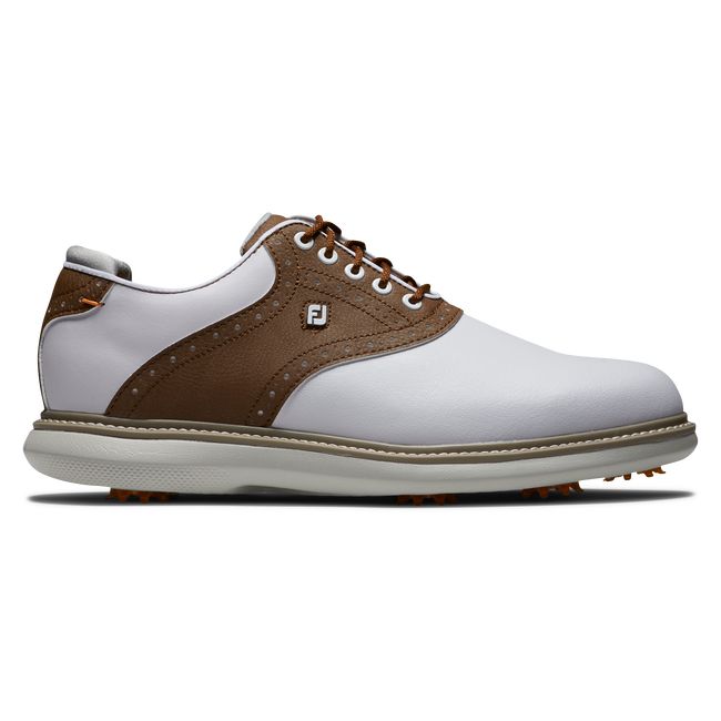 Footjoy Traditionally Golfschuhe Herren Weiß Braun | AYCXLDP-48