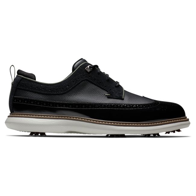 Footjoy Traditions - Shield Tip By Todd Snyder Stollen Golfschuhe Herren Schwarz | XGWYQTP-43