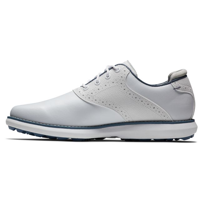 Footjoy Traditions Stollenlose Golfschuhe Damen Weiß | BDSNFCI-57