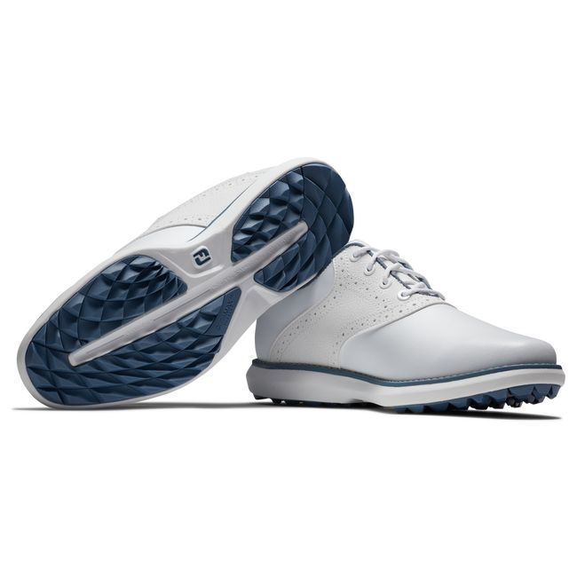 Footjoy Traditions Stollenlose Golfschuhe Damen Weiß | BDSNFCI-57