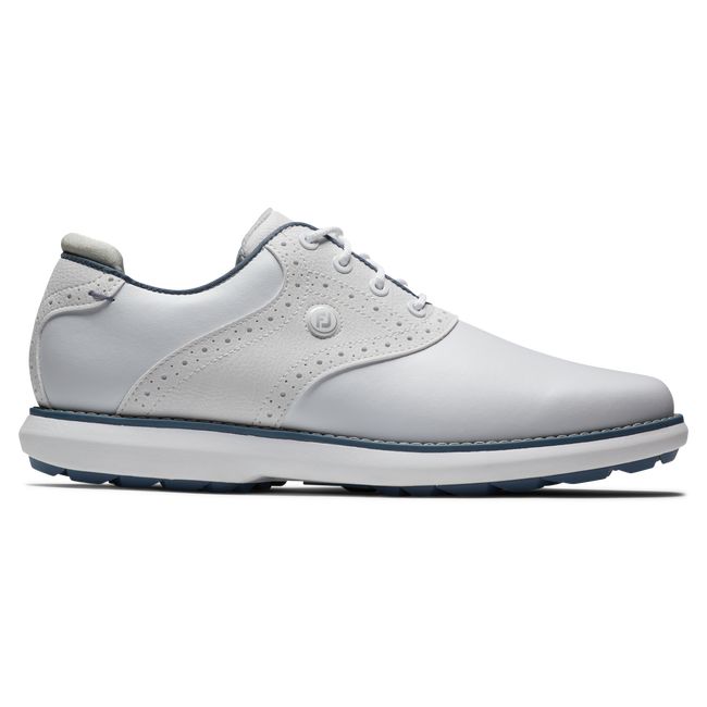 Footjoy Traditions Stollenlose Golfschuhe Damen Weiß | BDSNFCI-57