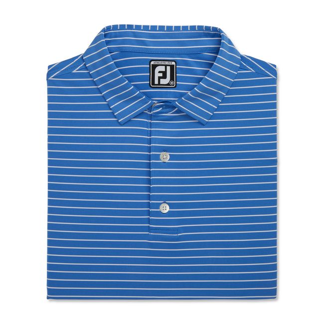 Footjoy Turn Fit Klassische Stripe Self Collar Hemd Herren Navy | SVGYUEI-13