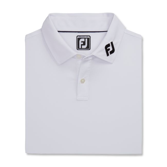 Footjoy Turn Fit Solid Lisle Self Collar Hemd Herren Weiß | HWJLQUG-26